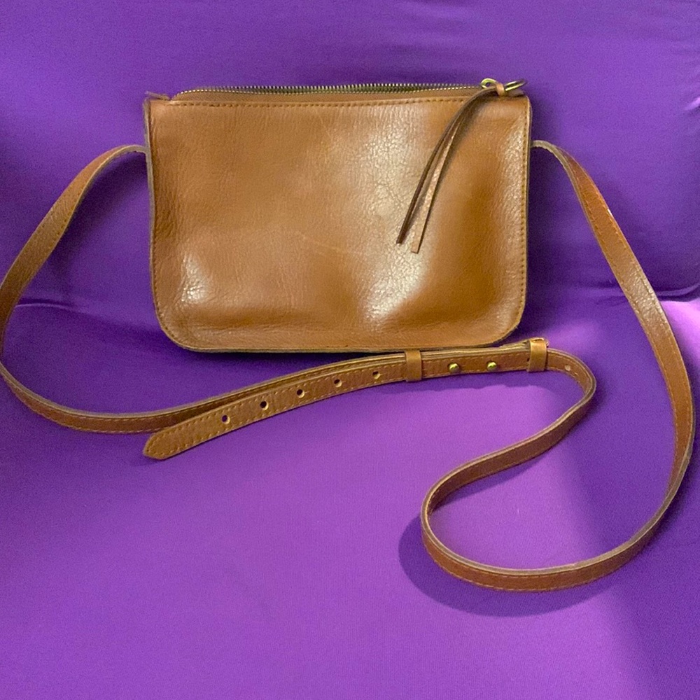Madewell - the simple leather crossbody bag, English saddle